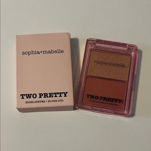 NEW Sophia + Mabelle Two Pretty Highlighter & Blush Duo 💖